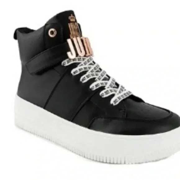 NEW JUICY  COUTURE DOTTIE BLACK SHOES 6.5M - Picture 1 of 8